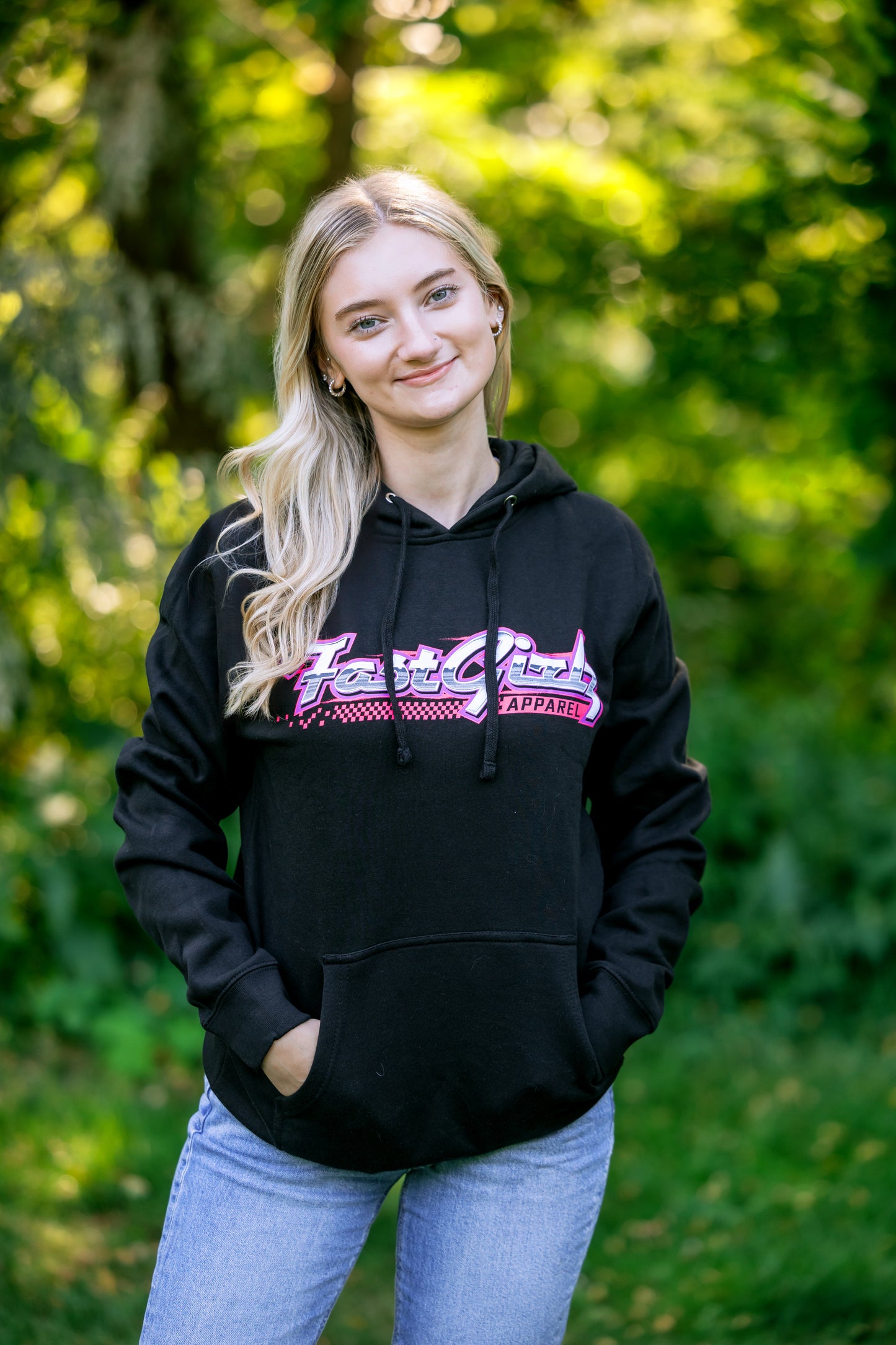 FastGirlz Sprint Car Engine Hoodie
