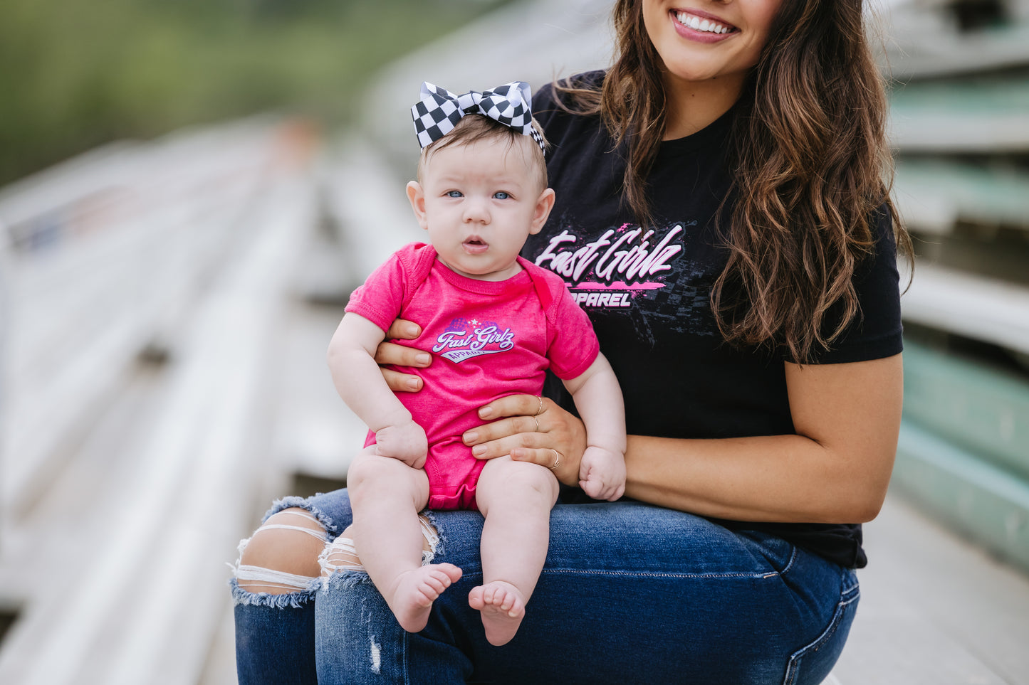 FastGirlz Race Flagz Onesie
