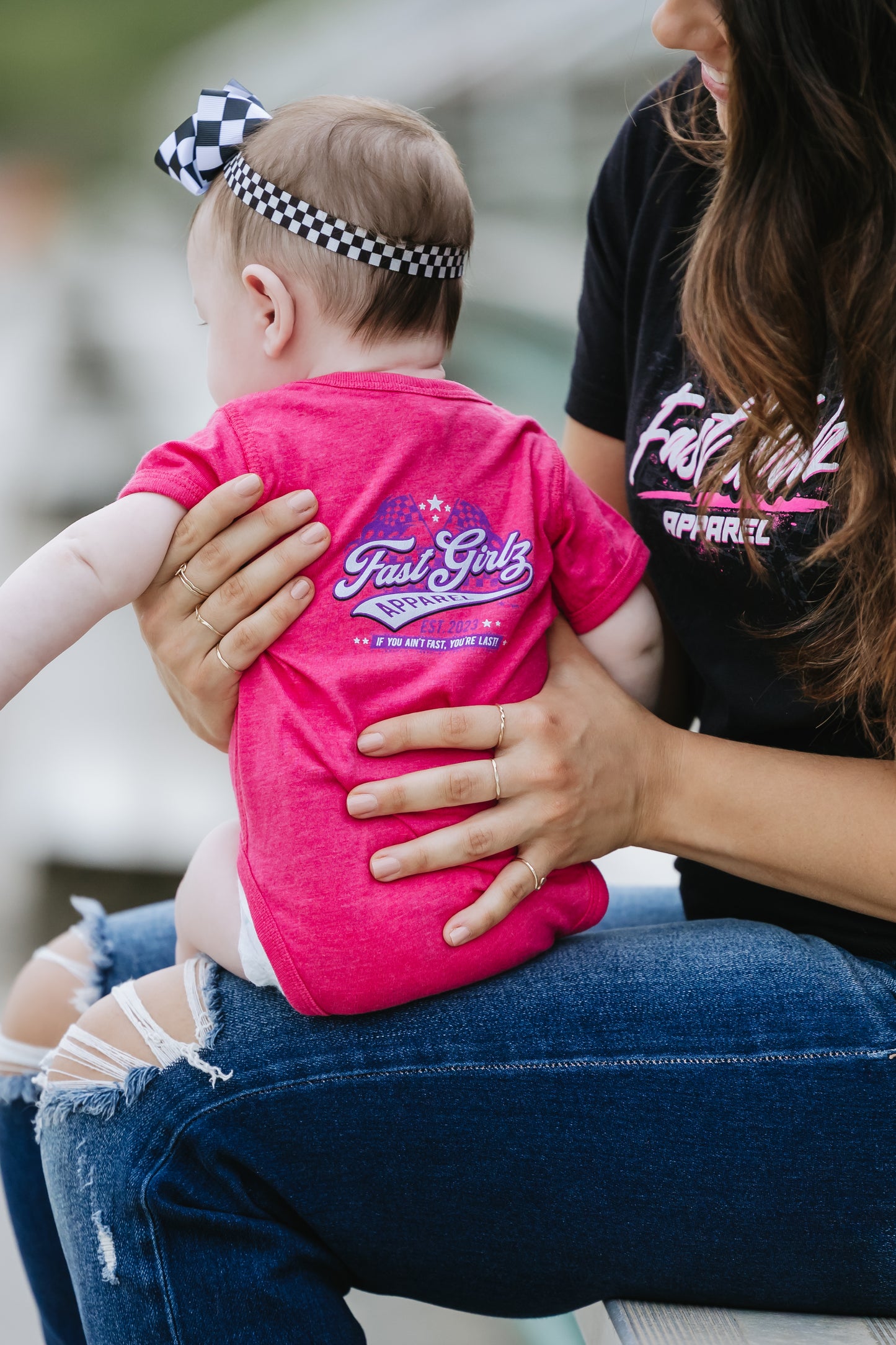 FastGirlz Race Flagz Onesie
