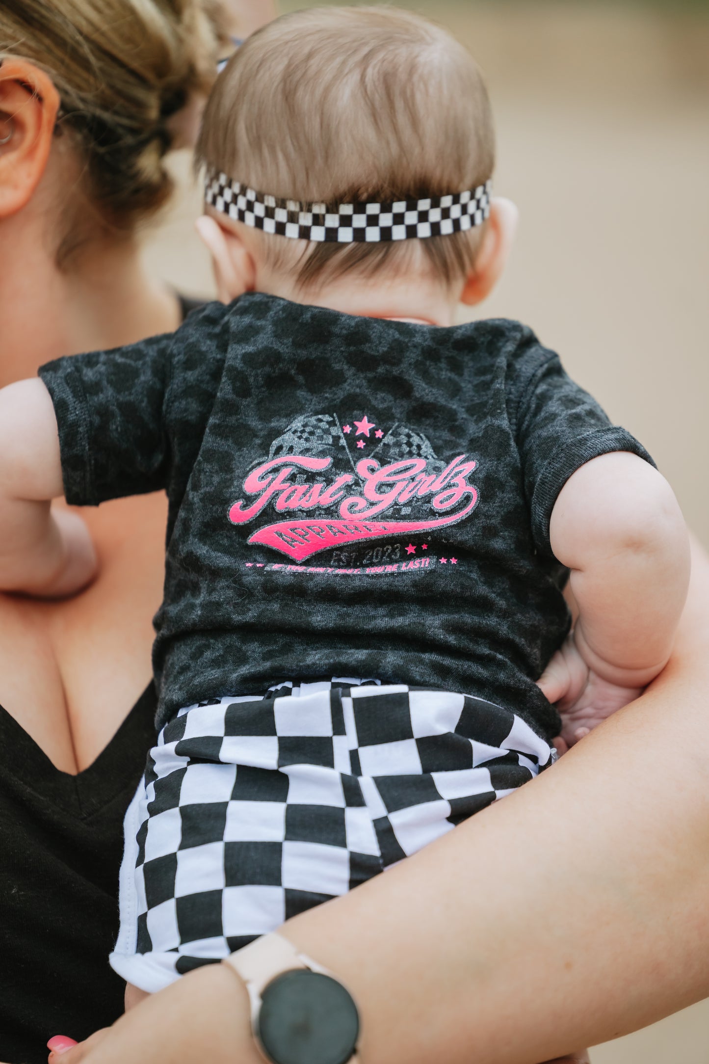 FastGirlz Race Flagz Onesie