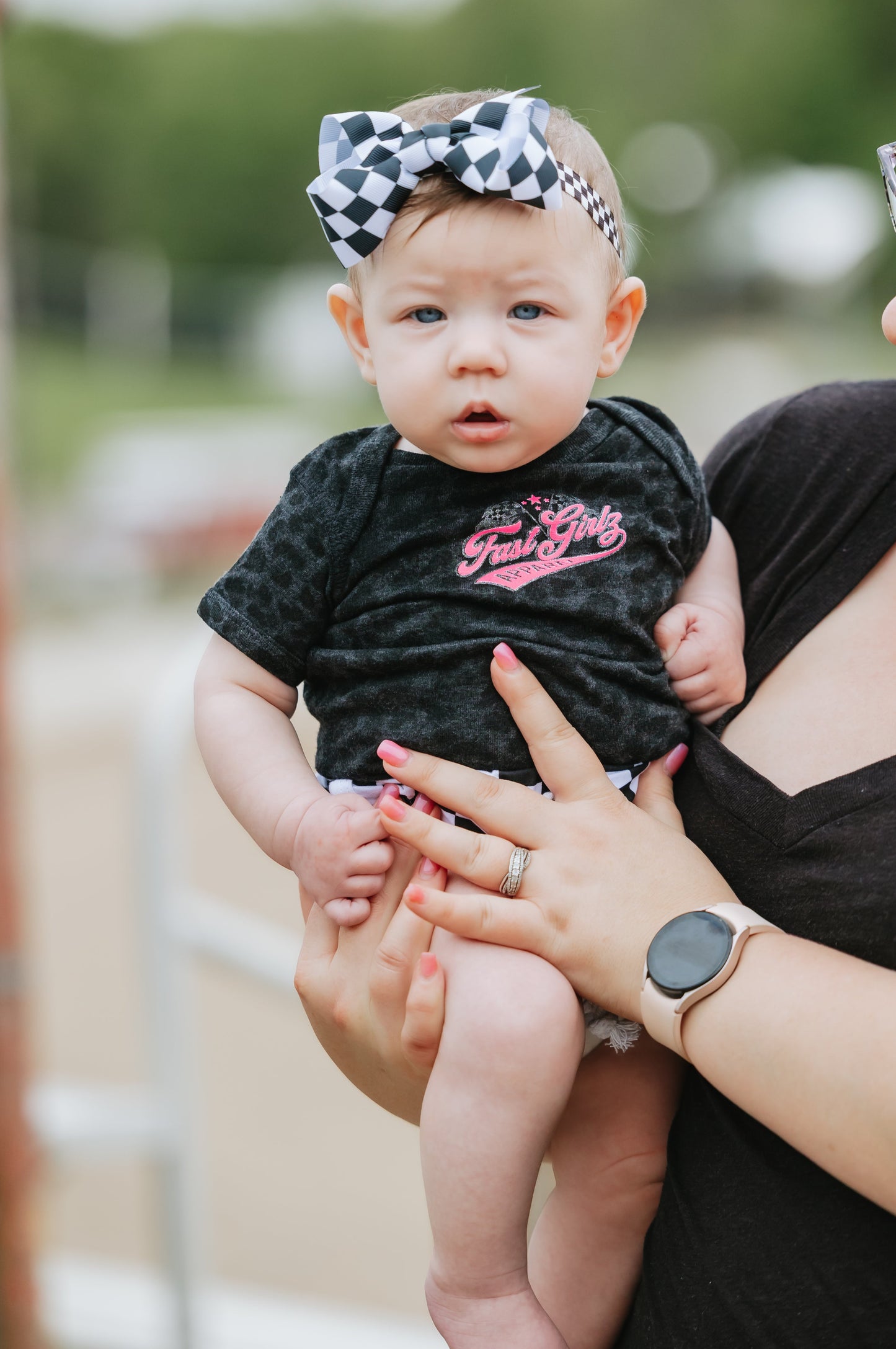 FastGirlz Race Flagz Onesie