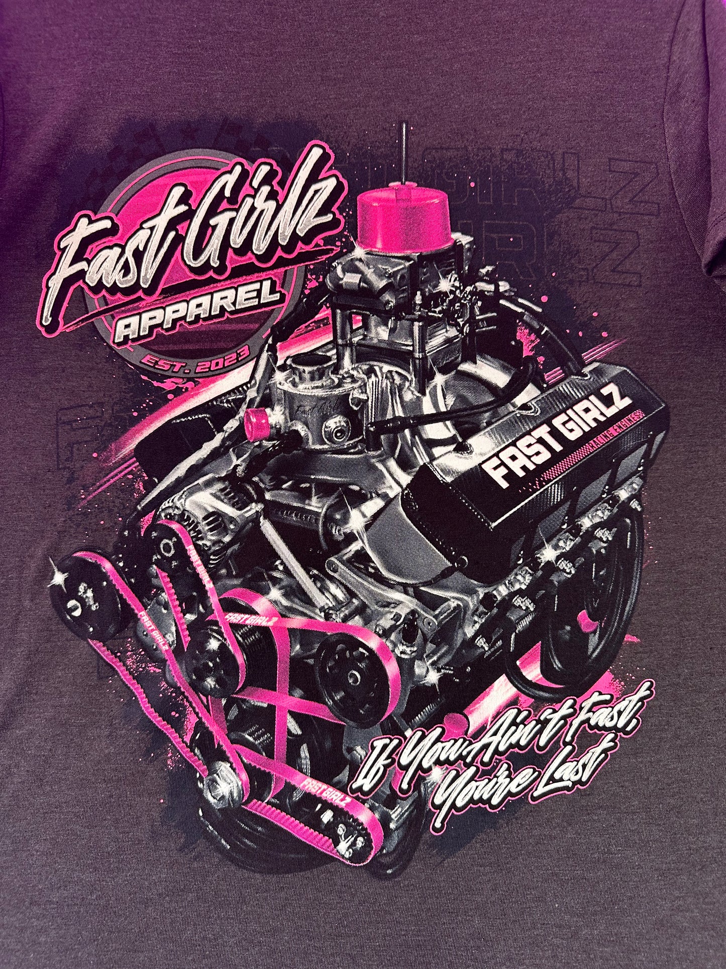 FastGirlz Badass Engine V-Neck Tee