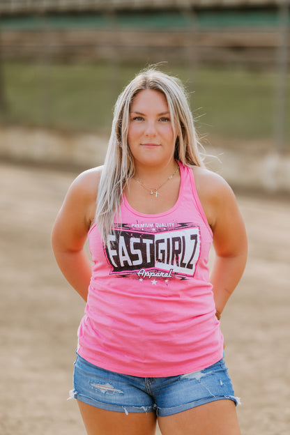 FastGirlz Pink Vintage Tank