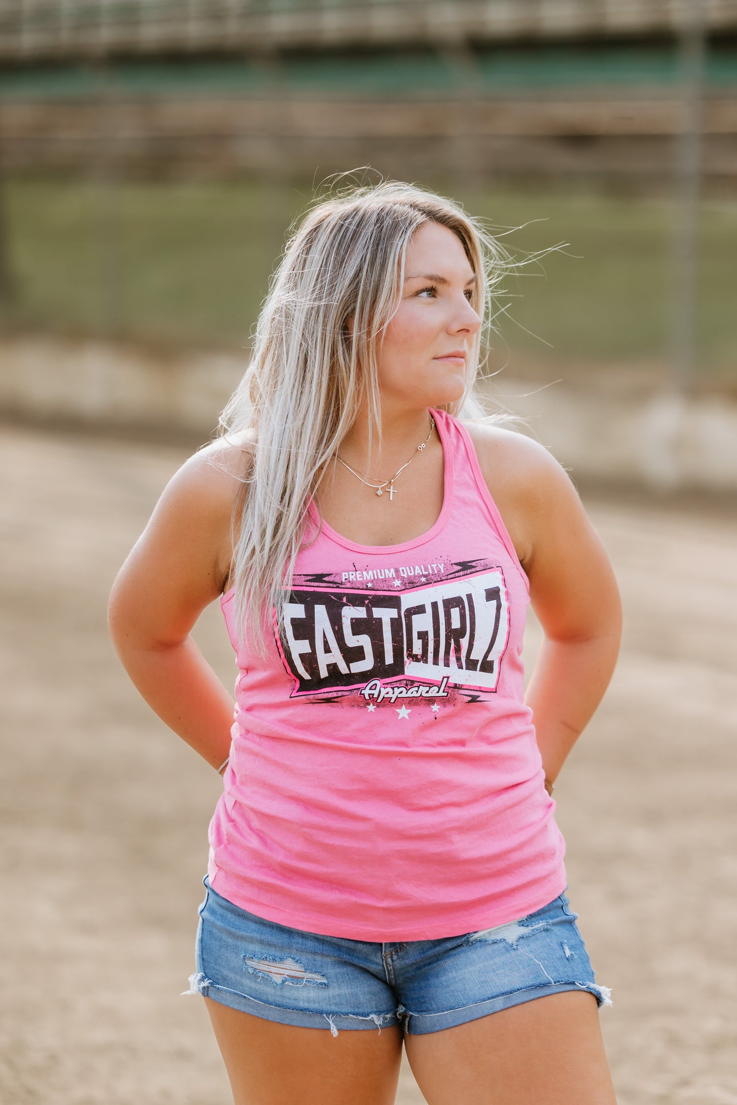 FastGirlz Pink Vintage Tank