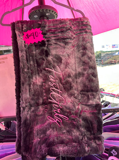 FastGirlz Minky Sherpa Blanket