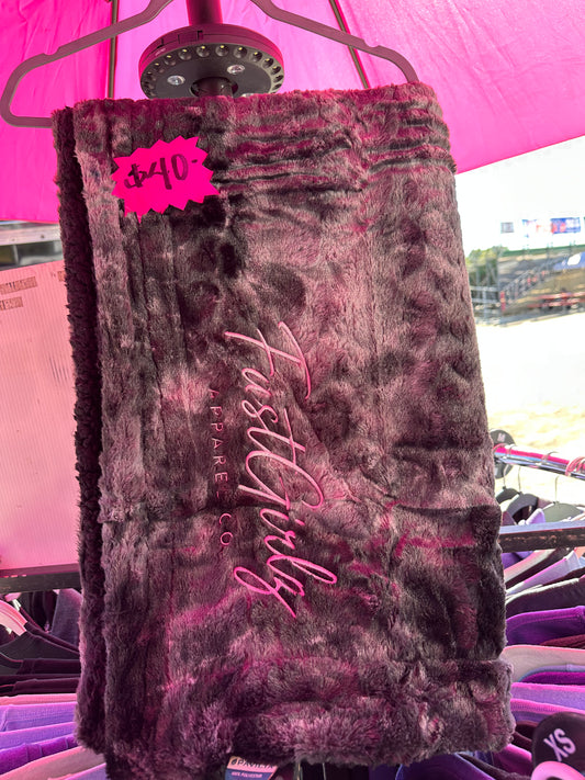 FastGirlz Minky Sherpa Blanket