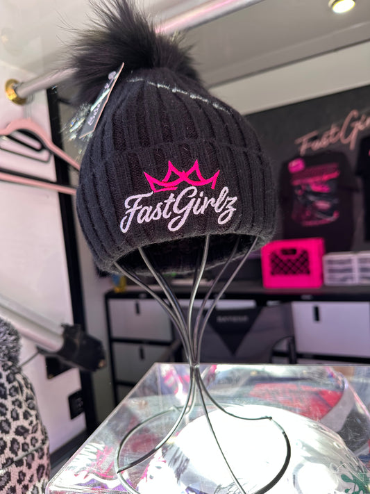 FastGirlz Pom Beanie