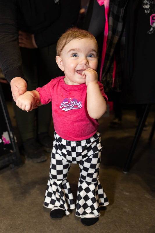 FastGirlz Race Flagz Onesie