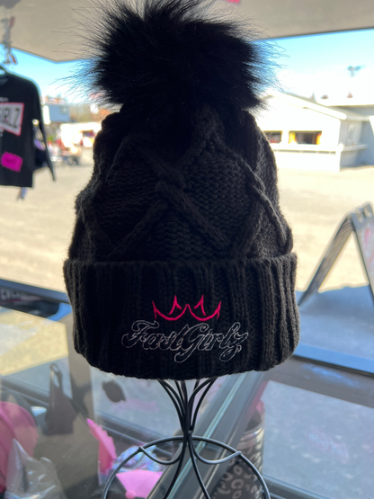 Crown Pom Beanie