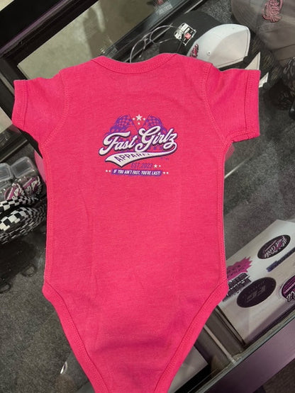 FastGirlz Race Flagz Onesie