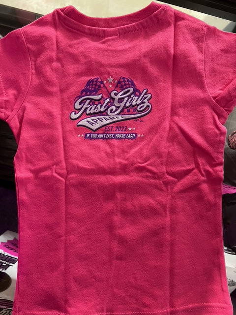 FastGirlz Race Flagz Toddler Tee