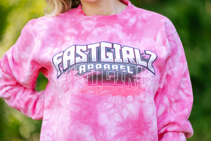 FastGirlz Helmet TieDye Sweatshirt