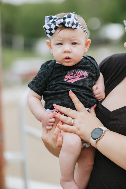 FastGirlz Race Flagz Onesie