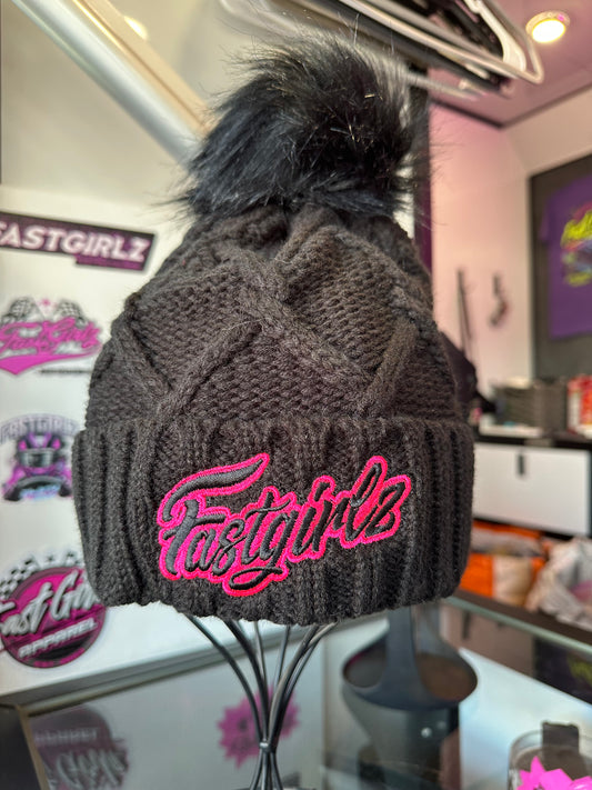 FastGirlz Pom Beanie