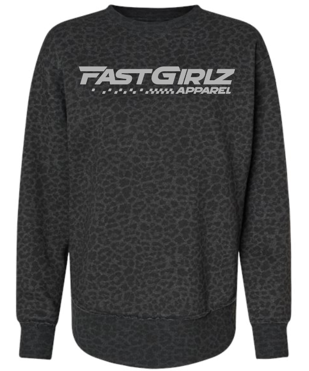 FastGirlz Apparel Leopard Hoodie & Crew